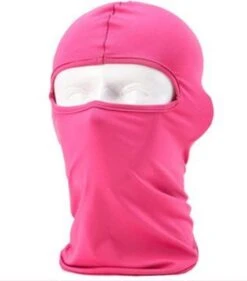 Merkloos Bivakmuts Voor Snowboarden - Skiën - Wielrennen - Schaatsen - Nekwarmer - One Size - Volwassenen - Roze