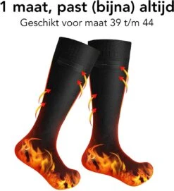 Membeli Verwarmde Sokken Elektrisch - Sokken Met Verwarming - Maat 39 T/m 44 - Thermosokken - Zwart -SkiKleding Winkel 1093x1200 1