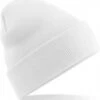 Merkloos Beechfield Basic Winter Muts - Wit -SkiKleding Winkel 1123x1200