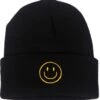 Pluto Muts - Beanie - Smiley Zwart - One Size - Unisex - Muts Dames En Heren - Zwarte Muts - Beanie Muts -SkiKleding Winkel 1165x1200 2