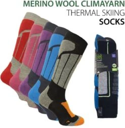 Norfolk Skisokken - Merino Wol Climayarn - Warm En Droog Thermo Skisokken Met Zonedemping - Maat 39-42 - Paars - Aspen -SkiKleding Winkel 1173x1200 2