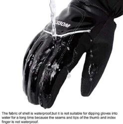 Merkloos Thermische Handschoenen -100°F (-73C) Waterdichte En Winddichte - 3M Thinsulate Winter Touchscreen Warme Handschoenen - Voor Fietsen, Paardrijden, Hardlopen, Buitensporten - Voor Dames En Heren - Zwart -SkiKleding Winkel 1189x1200 2