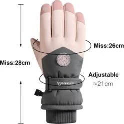 Touchscreen Ski Handschoenen - Grijs -SkiKleding Winkel 1194x1200 1