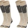 NOMAD® Skisokken Essential 2-Pack | Maat 35/38 Beige | Skiën / Snowboarden / Wandelen | Goede Vochtafvoer | Extra Versteviging | Ski Sokken Heren / Dames -SkiKleding Winkel 1200x1086 3