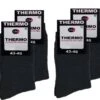 Thermo Sokken ByElbo – 4pack – Maat 43-46 – Badstof Voering – Zwart - Sport Thermo Sok - Thermisch - Warm Sock - Wandelsokken - Winter Ski Sokken - -SkiKleding Winkel 1200x1090