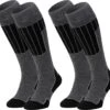 NOMAD® Skisokken Essential 2-Pack | Maat 35/38 Grijs | Skiën / Snowboarden / Wandelen | Goede Vochtafvoer | Extra Versteviging | Ski Sokken Heren / Dames -SkiKleding Winkel 1200x1091 1