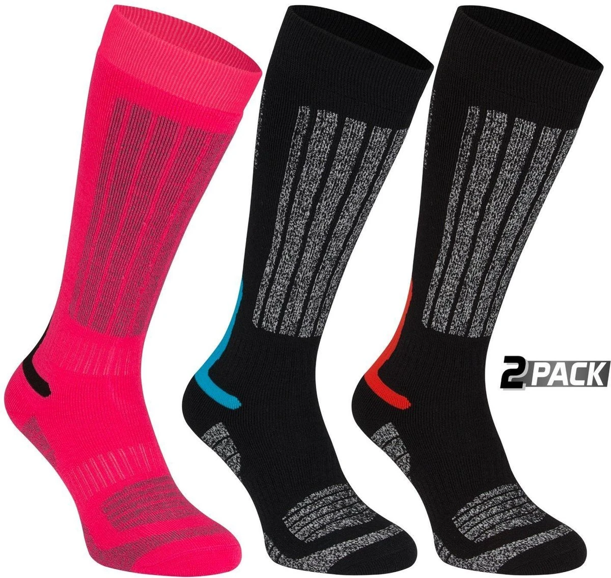 Starling Skikousen - 2-Pack - Whistler - Zwart/Grijs/Kobalt - 35/38 7 Starling Skikousen - 2-Pack - Whistler - Zwart/Grijs/Kobalt - 35/38 - Afbeelding 5