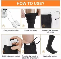 Batterij Elektrisch Verwarmde Sokken - Oplaadbaar Batterijsokken - Unisex | Swim Chicky & Swim Hunky -SkiKleding Winkel 1200x1146 2