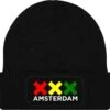 Merkloos EVERY LITTLE THING IS GONNA BE ALRIGHT Muts - Zwart - Beanie - One Size - Uniseks - Ajax 020 Amsterdam - Bob Marley - Rastabirds - Rastafari - Wintersport - Aprés Ski Muts - Original Kwoots -SkiKleding Winkel 1200x1166