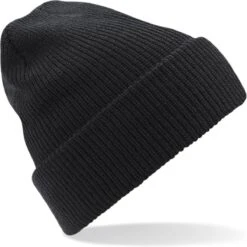Merkloos Heritage Beanie - One Size - Zwart