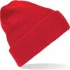 BEECHFIELD Gebreide Heritage Beanie Wintermuts Voor Volwassenen - Damesmutsen / Herenmutsen - 100% Polyacryl - Classic Red -SkiKleding Winkel 1200x1198