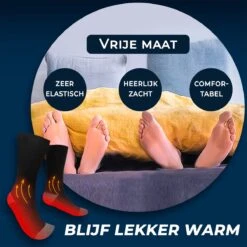 Basila® Elektrische Sokken - Zwart - Unisex Voor Vrouwen En Mannen - Free Size - 4000mAh Accu - USB Oplaadbaar - Verwarmde Sokken Met Accu -SkiKleding Winkel 1200x1200 103