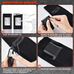 B-care Verwarmde Sokken - Elektrische Sokken - One Size Fits All - Inclusief Oplaadbare Accu - 4000 MAh Batterijen - 3 Verschillende Warmte Standen - Thermosokken - Wintersport - Wandelen - Skiën - Skivakantie - Skisokken -SkiKleding Winkel 1200x1200 137