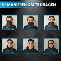 Fit Evolve® Waterdicht Bivakmuts - Balaclava - Gezichtsmasker - Nekwarmer - Ski Masker - Sjaal - Balaclava - Zwart -SkiKleding Winkel 1200x1200 170