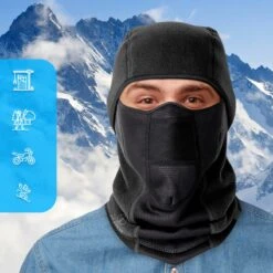 Fit Evolve® Waterdicht Bivakmuts - Balaclava - Gezichtsmasker - Nekwarmer - Ski Masker - Sjaal - Balaclava - Zwart -SkiKleding Winkel 1200x1200 171