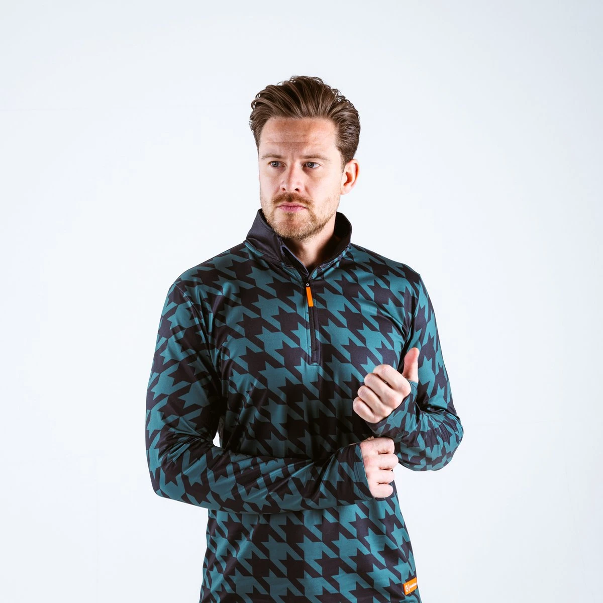 Gareth & Lucas Skipully The Sixteen - Heren S - 100% Gerecycled Polyester - Midlayer Sportshirt - Wintersport 5 Gareth & Lucas Skipully The Sixteen - Heren S - 100% Gerecycled Polyester - Midlayer Sportshirt - Wintersport - Afbeelding 3