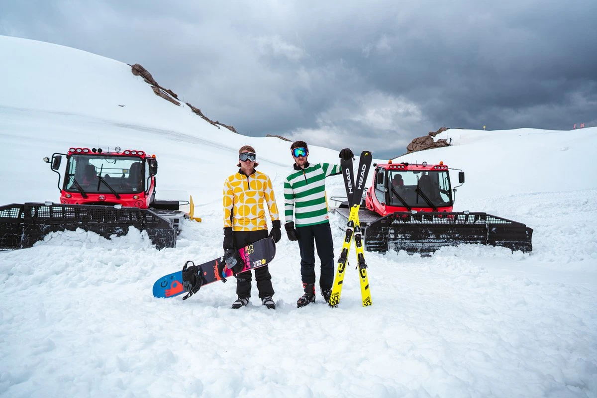 Gareth & Lucas Skipully The Six - Heren L - 100% Gerecycled Polyester - Midlayer Sportshirt - Wintersport 11 Gareth & Lucas Skipully The Six - Heren L - 100% Gerecycled Polyester - Midlayer Sportshirt - Wintersport - Afbeelding 9