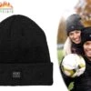Unisex Thermo Muts - Zwart - One Size - Beanie - Fleece Voering - Wind/Waterproof - Muts Heren - Muts Dames -SkiKleding Winkel 1200x809