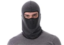 Merkloos Bivakmuts - Balaclava - Bivak - Motor Gezichtsmasker - Ski Masker - Muts - Grijs - Heren En Dames