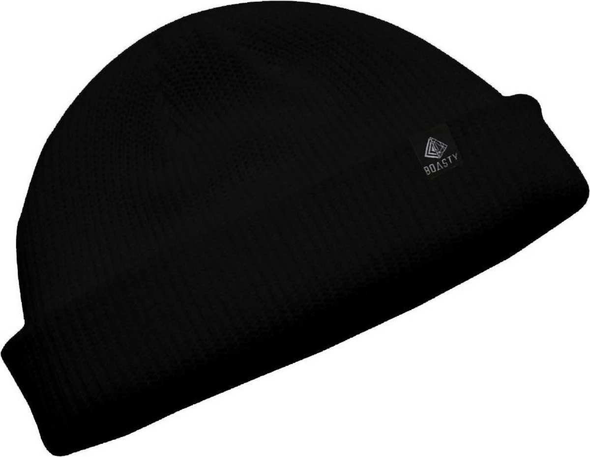 Boasty Muts - Zwart Fisherman - Uniseks Vissers Beanie Retro Navy Style Beanie - Pasen 3 Boasty Muts - Zwart Fisherman - Uniseks Vissers Beanie Retro Navy Style Beanie - Pasen