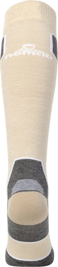 NOMAD® Skisokken Essential 2-Pack | Maat 39/42 Beige | Skiën / Snowboarden / Wandelen | Goede Vochtafvoer | Extra Versteviging | Ski Sokken Heren / Dames -SkiKleding Winkel 262x1200 1