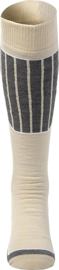 NOMAD® Skisokken Essential 2-Pack | Maat 35/38 Beige | Skiën / Snowboarden / Wandelen | Goede Vochtafvoer | Extra Versteviging | Ski Sokken Heren / Dames -SkiKleding Winkel 264x1200