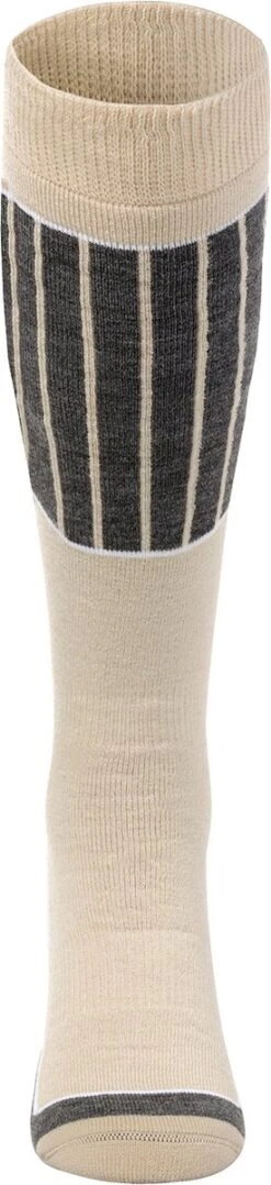 NOMAD® Skisokken Essential 2-Pack | Maat 35/38 Beige | Skiën / Snowboarden / Wandelen | Goede Vochtafvoer | Extra Versteviging | Ski Sokken Heren / Dames -SkiKleding Winkel 275x1200