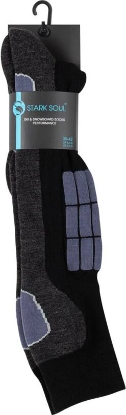 Stark Soul® - Wintersportkniekousen - Heren Wintersport Kniekousen Met Demping Zones - Winter - Sport - Ski's - Snowboarden - Kniekous - Beschermers - 2 Paar - Maat: 43/46 -SkiKleding Winkel 364x1200 2