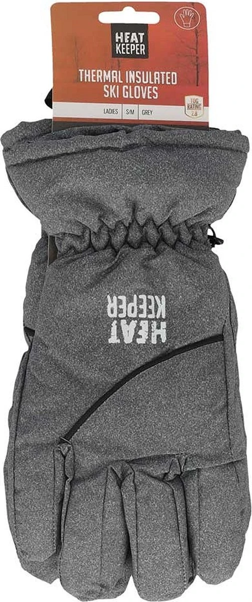 Heatkeeper Dames Ski Handschoenen Grijs 4 Heatkeeper Dames Ski Handschoenen Grijs - Afbeelding 2