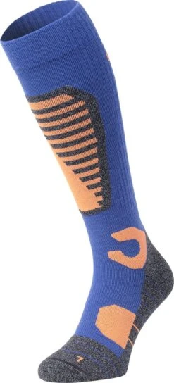 NOMAD® Skisokken Pro Merinowol 1-Pack | Maat 39/42 Blauw | Skiën / Snowboarden / Wandelen | Goede Vochtafvoer | Extra Versteviging | Ski Sokken Heren / Dames -SkiKleding Winkel 545x1200 1