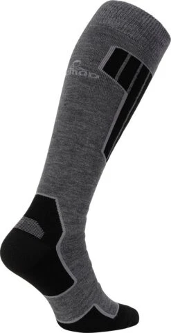 NOMAD® Skisokken Essential 2-Pack | Maat 39/42 Grijs | Skiën / Snowboarden / Wandelen | Goede Vochtafvoer | Extra Versteviging | Ski Sokken Heren / Dames -SkiKleding Winkel 618x1200 3