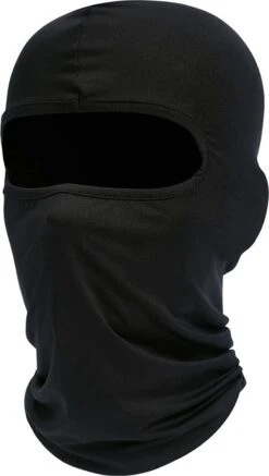 Supertarget - Bivakmuts Balaclava - Zwart - Bivak Muts Nekwarmer - One Size/Unisex - Gezichtsmasker Voor O.a. Skien, Snowboarden, Motorrijden, Wielrennen & Schaatsen