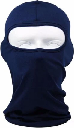 Merkloos Bivakmuts Voor Snowboarden - Skiën - Wielrennen - Schaatsen - Nekwarmer - One Size - Volwassenen - (Donker) Blauw