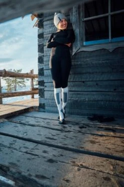 FALKE SK4 Skiën Anti Blaren, Anti Zweet Merino Wol Dames Wintersportsokken Zwart - Maat 35-36 -SkiKleding Winkel 800x1200 11