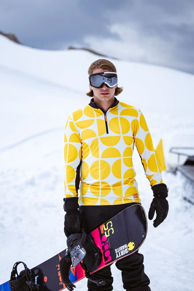 Gareth & Lucas Skipully The Six - Heren L - 100% Gerecycled Polyester - Midlayer Sportshirt - Wintersport 7 Gareth & Lucas Skipully The Six - Heren L - 100% Gerecycled Polyester - Midlayer Sportshirt - Wintersport - Afbeelding 5
