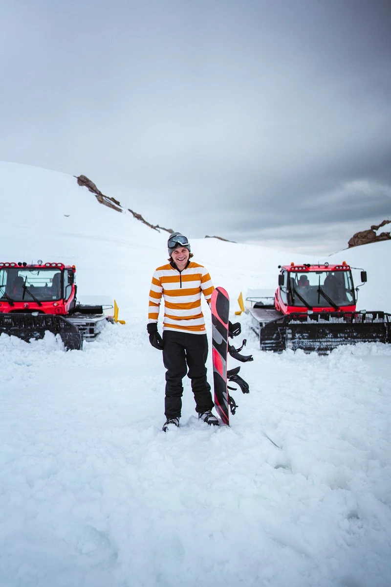 Gareth & Lucas Skipully The Four - Heren M - 100% Gerecycled Polyester - Midlayer Sportshirt - Wintersport 11 Gareth & Lucas Skipully The Four - Heren M - 100% Gerecycled Polyester - Midlayer Sportshirt - Wintersport - Afbeelding 9