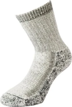 2-Pack Dikke Wollen Thermosokken Met Badstof Voering S5 - Unisex - Grijs - Maat 43-45