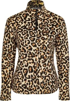 Dames Ski Pully - Pullover Met Kwart Rits, Lange Mouwen - Wintersport Kleding