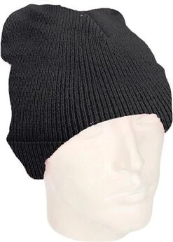 Merkloos Basic Winter Muts/beanie Zwart Acryl Voor Volwassenen - Winter Essentials/accessoires -SkiKleding Winkel 856x1200