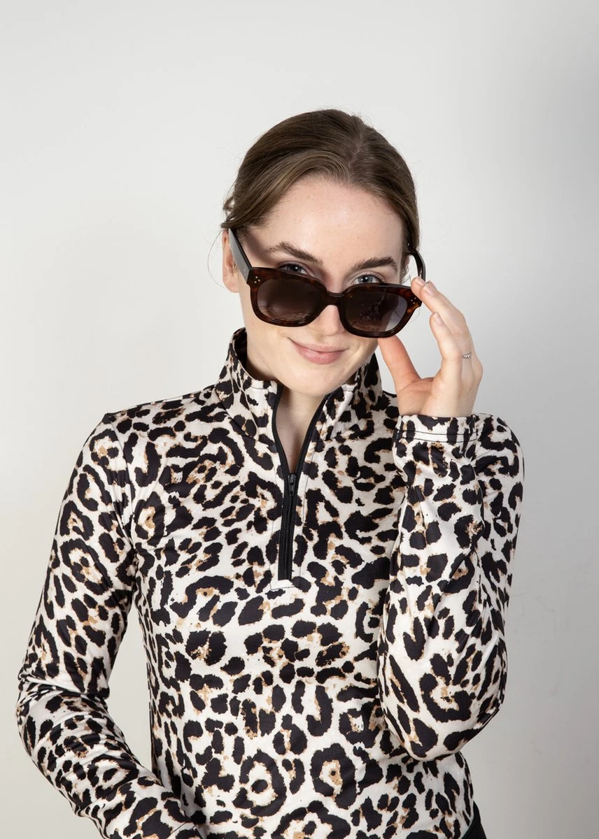 Dames Ski Pully - Pullover Met Kwart Rits, Lange Mouwen - Wintersport Kleding 7 Dames Ski Pully - Pullover Met Kwart Rits, Lange Mouwen - Wintersport Kleding - Afbeelding 5