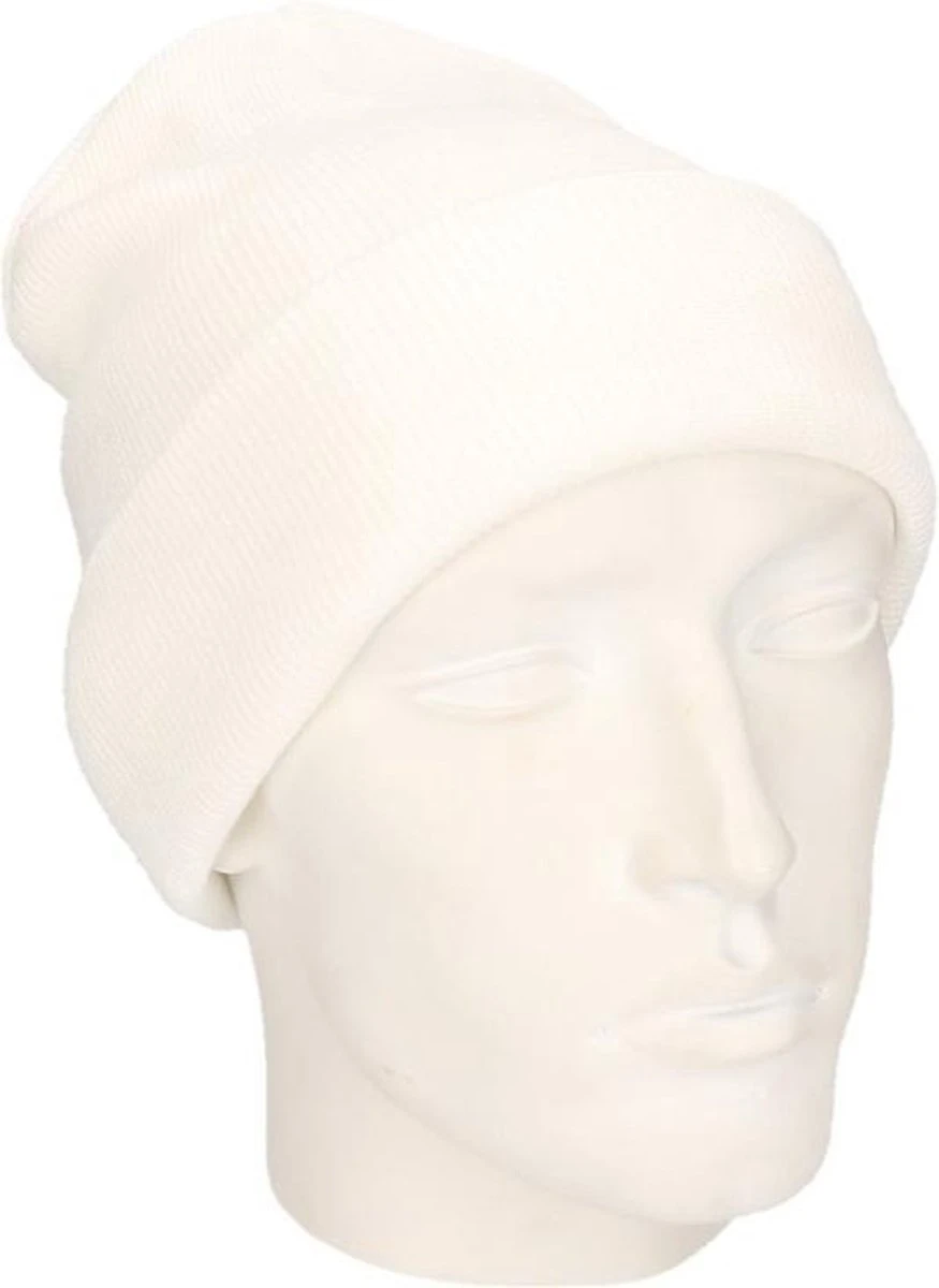 Merkloos Beechfield Basic Winter Muts - Wit 7 Merkloos Beechfield Basic Winter Muts - Wit - Afbeelding 5