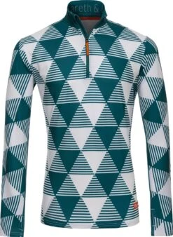 Gareth & Lucas Skipully The Twenty-Three - Heren M - 100% Gerecycled Polyester - Midlayer Sportshirt - Wintersport