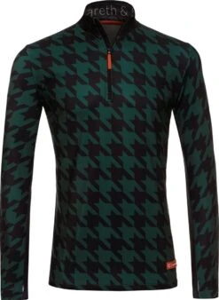 Gareth & Lucas Skipully The Sixteen - Heren S - 100% Gerecycled Polyester - Midlayer Sportshirt - Wintersport