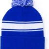 Merkloos Muts Met Pompon - Beanie - Winter - Wintersport - Heren - Dames - Acryl - Blauw - One-size 2 Merkloos Muts Met Pompon - Beanie - Winter - Wintersport - Heren - Dames - Acryl - Blauw - One-size -SkiKleding Winkel 930x1200