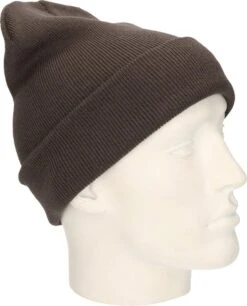 Merkloos Beechfield Basic Winter Muts/beanie Antraciet Grijs Acryl Voor Volwassenen - Winter Essentials/accessoires -SkiKleding Winkel 968x1200