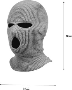 Merkloos Ski Mask GRIJS – Balaclava – Skimasker – Bivakmuts – Full Face Mask – 3 Gaats – Skiën – Motor – Onesize – Unisex -SkiKleding Winkel 969x1200